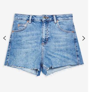Topshop Blue Denim Mom Shorts -Size 6- $60